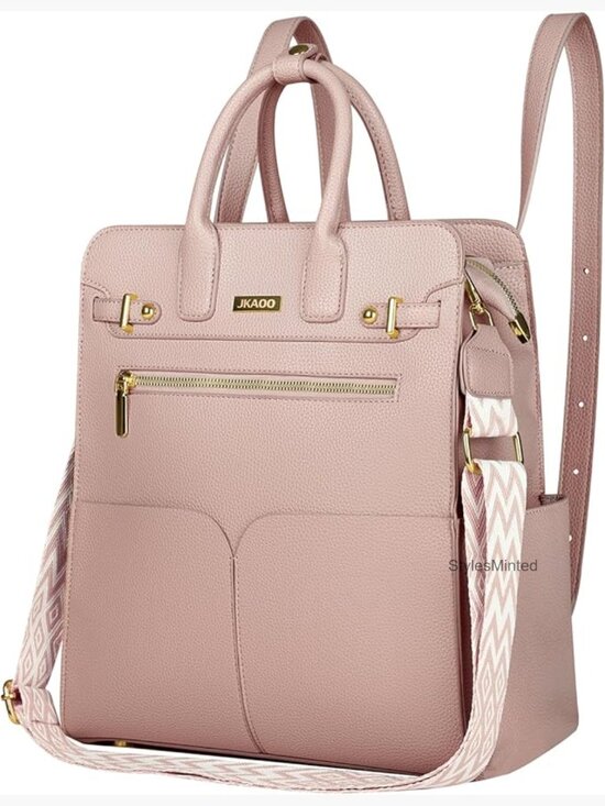 Convertible PU Leather Backpack Purse 4-in-1 Travel Handbag with Removable Strap main image 5